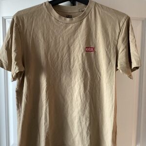 Marvel tan tee shirt size small